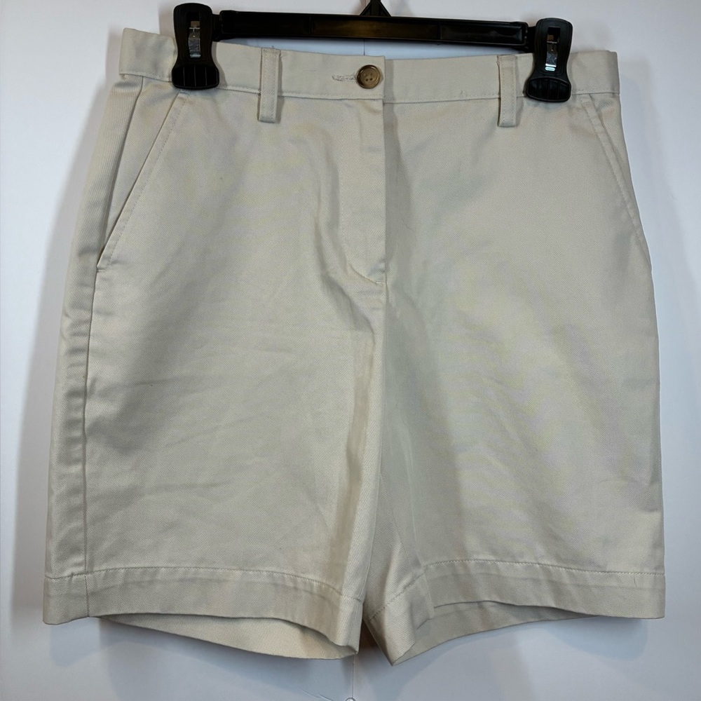 Lands' End Women's Light Stone Classic Chino Shorts Size 2P Fit 3
